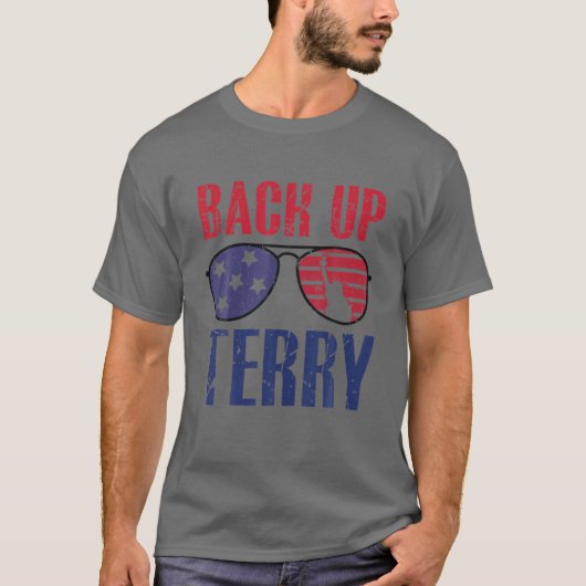 バックアップTerryを逆花火に入おもしろいれ4Th Tシャツ (正面)