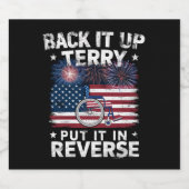 バックアップTerryを逆花火に入おもしろいれ ビールラベル (シングルラベル)