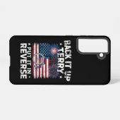 バックアップTerryを逆花火に入おもしろいれ Samsung Galaxyケース (裏面横)