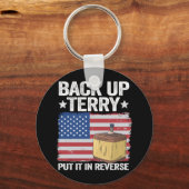 バックアップTerryを7月の逆4に入れる キーホルダー (正面)