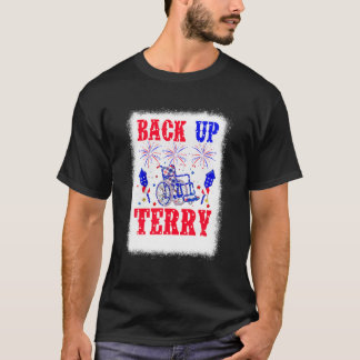 バックアップTerry 4th 7月USA国旗 Tシャツ