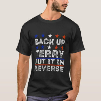 バックアップTerry 7月4日に愛国的な逆に置く Tシャツ