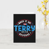 バックアップTerry 7月4日の逆おもしろいに置く カード (黄色い花)