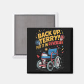 バックアップTerry 7月4日裏おもしろいに置く マグネット (正面/裏面)
