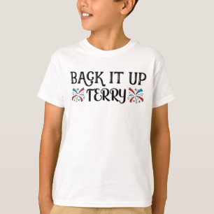 バックアップTerry 7月4日裏に置く Tシャツ