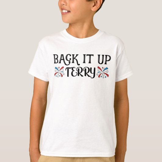 バックアップTerry 7月4日裏に置く Tシャツ (正面)