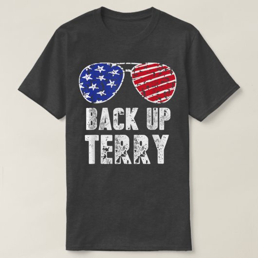 バックアップTerry Sunglasses 4th July Us Flag Firework Tシャツ (デザイン正面)