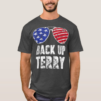 バックアップTerry Sunglasses 4th July Us Flag Firework Tシャツ