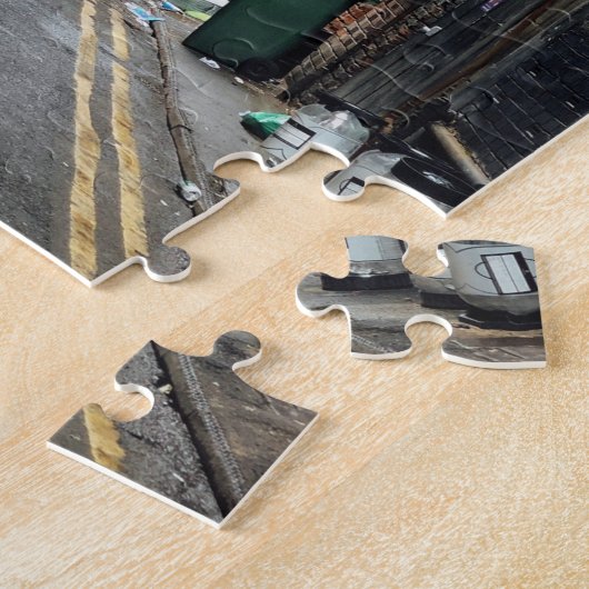 バックアレービッグシティイメージ風光明媚なパズル複合体 ジグソーパズル (側面)