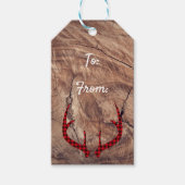 バックアントラーウッドホリデーギフトラベル ギフトタグ (正面)