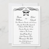 バックアンドドージポスト結婚式招待状 招待状 (正面)