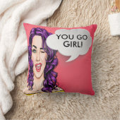 バックアートレディポップ・アートのーピローを参照 クッション (ブランケット)