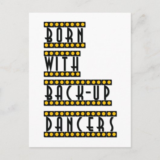 バックア生まれップ付きDancersはがきブロードウェイタップ ポストカード (正面)