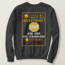 バックイメージ付きクルーネック