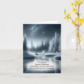 バックインウィンターリバー悔やみや弔慰サンキューカード カード (黄色い花)