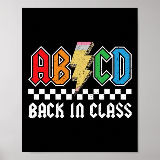 バックインクラスロック新学期ボーイズガールズティアック ポスター (正面)