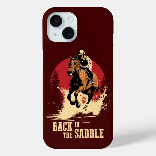 バックインザサドル – 競馬 Case-Mate iPhoneケース (裏面)