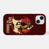 バックインザサドル – 競馬 iPhone 15ケース (裏面横)