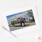 バックインブラックスーパーライナーのシール 長方形シール (封筒)