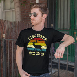 バックイン最高のパパエバーヴィンテージ Tシャツ