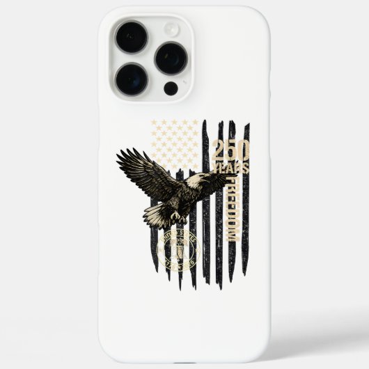 バックイーグル＆フラッグ250周年 1776-2026 250歳 Case-Mate iPhoneケース (裏面)