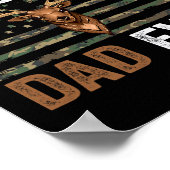 バックイ最高のンのパパ迷彩柄フラッグアパレルfor Daddy ポスター (角)