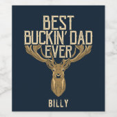 バックイ最高のンパパエバー狩りファーザーズカスタムデイ ワインラベル (シングルラベル)