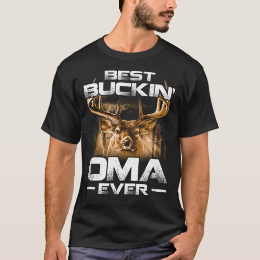 バックイ最高のンOMAエバーシャツ鹿狩りバッキング Tシャツ (正面)