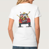 バックウィメンズTシャツのSTBギター Tシャツ (裏面)