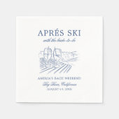 バックウィークエンドになる花嫁とエイペルスキー スタンダードカクテルナプキン (正面)