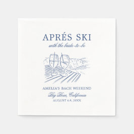 バックウィークエンドになる花嫁とエイペルスキー スタンダードカクテルナプキン