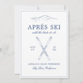 バックウィークエンドになる花嫁とエイペルスキー 招待状 (正面)