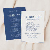 バックウィークエンドになる花嫁とエイペルスキー 招待状