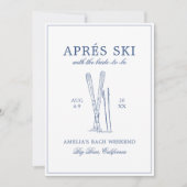 バックウィークエンドになる花嫁とエイペルスキー 招待状 (正面)