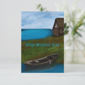 バックウォーターズボートハウスシーナリー サンキューカード (スタンド正面)