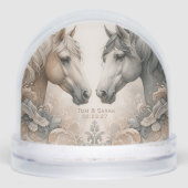 バックエレガントドームに写真を追加Snow Globe (正面)