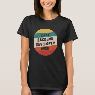 バックエンド開発者プログラミングコーダソフトウェアプログラム Tシャツ