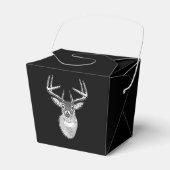 バックオンはっきりした白黒テール鹿 フェイバーボックス (正面サイド)