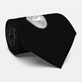 バックオン白黒テール鹿 ネクタイ (ロール)