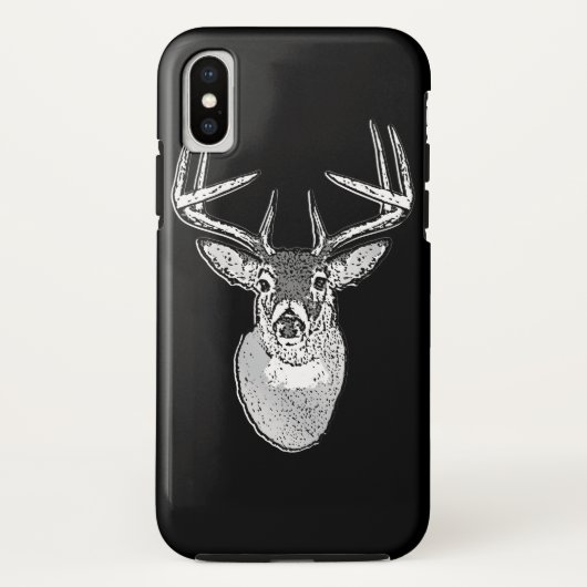 バックオン白黒テール鹿 Case-Mate iPhoneケース (裏面)