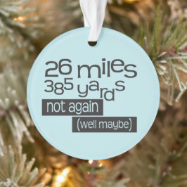 バックカスタマイズ26.2マラソおもしろいンランニング オーナメント