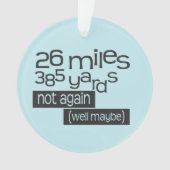 バックカスタマイズ26.2マラソおもしろいンランニング オーナメント (正面)