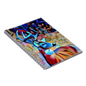 バックカラフルディアアートジャーナルノート ノートブック (右側)