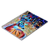 バックカラフルディアアートジャーナルノート ノートブック (左側)