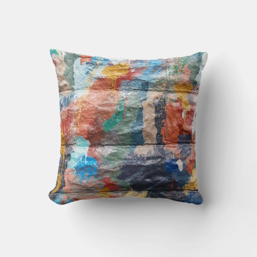 バックカラーの変更抽象芸術落書き枕 クッション (正面)