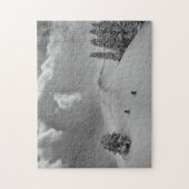 バックカントリーのフレッシュパウダーでクライマー ジグソーパズル (縦)