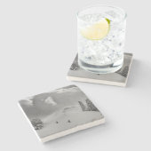 バックカントリーのフレッシュパウダーでクライマー ストーンコースター (横)