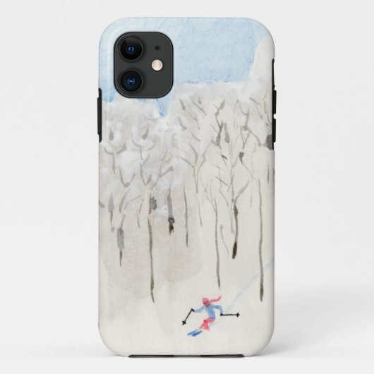 バックカントリー・スキーヤー Case-Mate iPhoneケース (裏面)