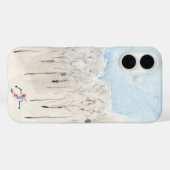 バックカントリー・スキーヤー Case-Mate iPhoneケース (裏面 (横))