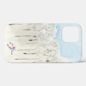 バックカントリー・スキーヤー Case-Mate iPhoneケース (裏面 (横))